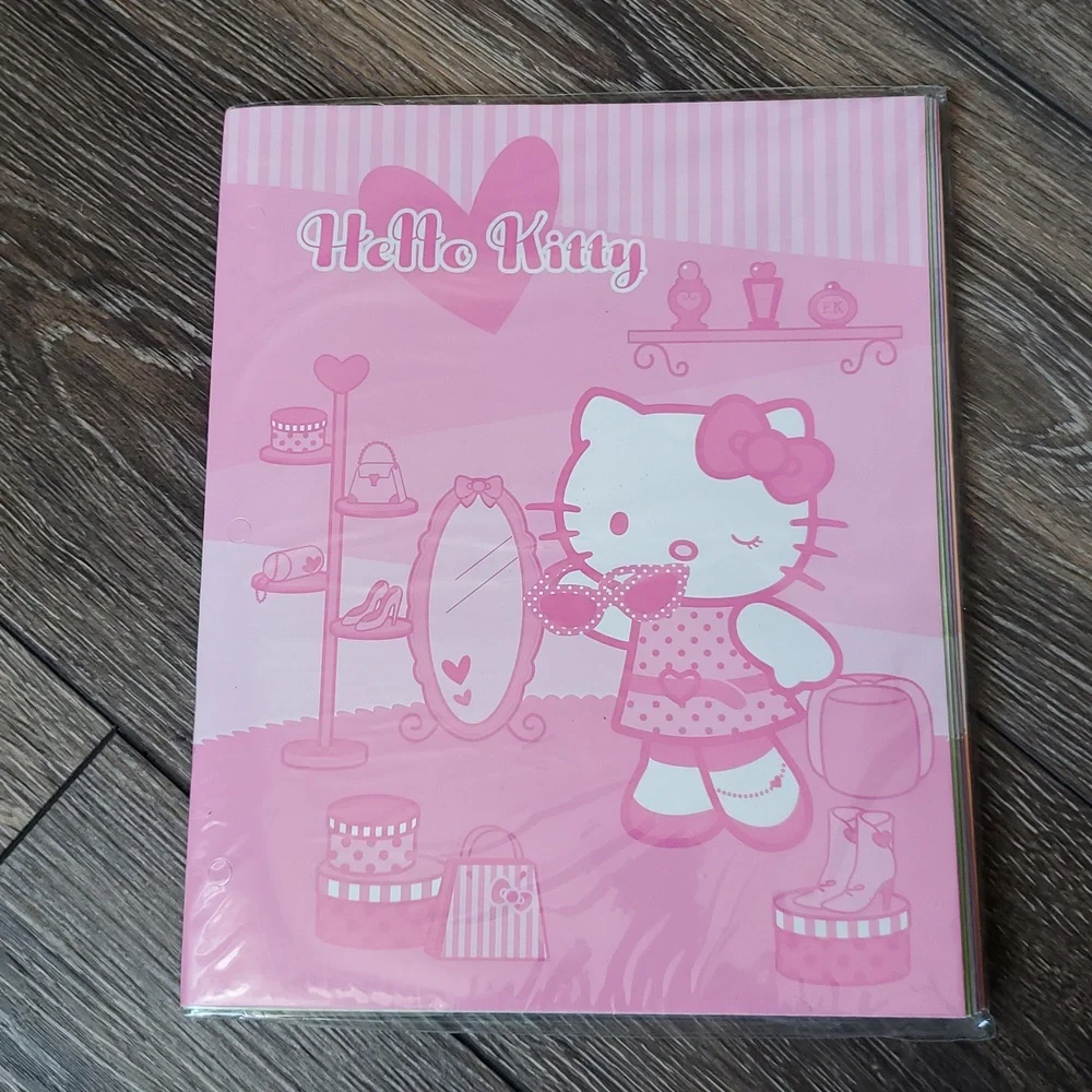 NOS Sanrio Design Hello Kitty * Set Of 5 Folders With Pockets